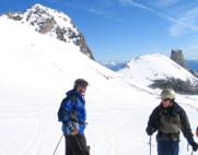 Thursday, 3-11-2004  Greg Warnock and Barry Robertson enjoying the Monashees.